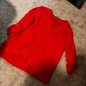 Red express “tunic style” top